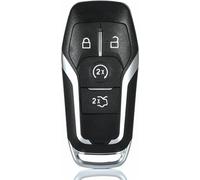 INF Coque de clé 4 boutons en ABS noir pour Ford - Remplacement économique