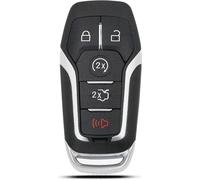 INF Coque de clé de voiture 4+1 boutons en ABS noir pour Mondeo/Explorer