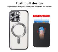 INF Coque iPhone 16 Pro avec Magsafe et Porte-Cartes Intégré - Protection Antichoc et Aimantée - Noir iPhone 16 Pro