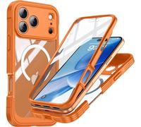 INF Coque iPhone 17 Pro Max Orange 9H Verre Trempé Magnétique Antichoc