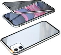 INF Coque magnétique pour iPhone, protection double face en verre trempé Argent iPhone 16