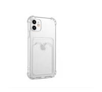 INF Coque pour iPhone 12 avec porte-cartes TPU transparente
