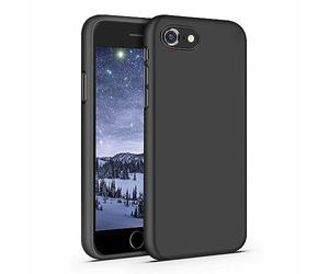 INF Coque pour iPhone 7/8/SE coque de téléphone portable anti-chute antichoc silicone souple noir