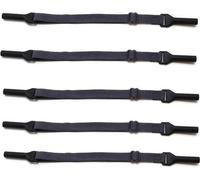INF Cordons ajustables pour lunettes adultes - Pack de 5 Gris foncé