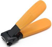 INF Coupe-ongles Inox à Grande Ouverture - Anti-Éclaboussures pour Ongles Épais Orange