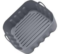 INF Coussin de Friteuse en Silicone 3.5L pour Air Fryer et Micro-ondes Gris