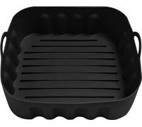 INF Coussin de Friteuse en Silicone 3.5L pour Air Fryer et Micro-ondes Le noir