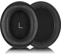 Coussinets d'oreille en peau d'agneau avec boucle pour Sennheiser MOMENTUM 3 Le noir