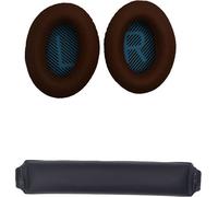 Coussinets d'oreille et bandeau de remplacement pour casque Bose QC15 QC25 QC35 Coffee+Blue