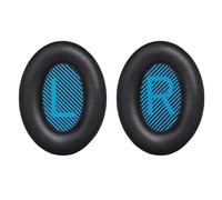 Coussinets d'oreille de haute qualité pour écouteurs Bose QC 35/25/15, 1 paire Black+Blue