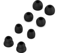 INF Coussinets d'oreille pour écouteurs 4 paires Le noir