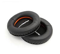 INF Coussinets d'oreille pour Steelseries Sibérie V2, Coussinets de Rechange en Similicuir, Noirs, 1 Paire