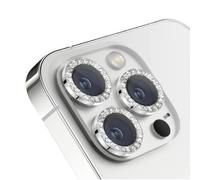 INF Couvercle de l'objectif avec strass pack de 2 Argent