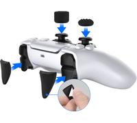 INF Couvre-boutons en silicone noir pour la manette PS5