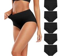 INF Culottes taille haute (paquet de 5) Le noir XXL