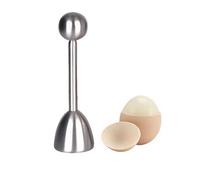 INF Découpe-œuf en acier inoxydable 304 avec impact réglable ouvre-coquille compact pour œufs à la coque Argent