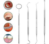 INF Dental Hygiene Set de 4 pièces en acier inoxydable