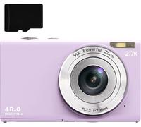 Appareil photo numérique 48MP 2,7K FHD zoom numérique 16X, webcam, mise au point automatique Black