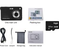INF Digital Camera K09 with 32GTF card - Capturez chaque instant Noir