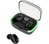 INF Écouteurs Bluetooth 5.1 TWS Intra-auriculaires Réduction de Bruit Noir 2 Pièces
