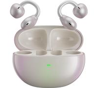 INF Écouteurs Bluetooth à Clip d'Oreille : Son Surround, Confort Inégalé Beige