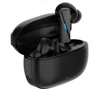 INF Écouteurs Bluetooth noirs avec ANC/ENC Réduction du bruit, 2 pièces