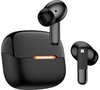 INF Écouteurs Bluetooth Six Micros ANC+ENC : Son Haute Définition et Confort Noir + Orange