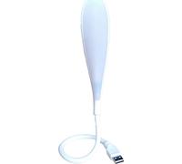 INF Elégante lampe de lecture et veilleuse LED USB blanche