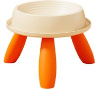 INF Elevated pet bowl : écuelle surélevée antidérapante pour chiens et chats orange