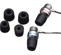 INF Bouchons d'oreille de remplacement en mousse à mémoire de forme pour écouteurs avec connecteur 4,7 - 5,5 mm noir