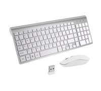 Ensemble clavier et souris sans fil - Argent