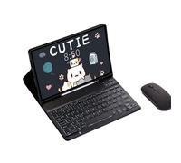 INF Ensemble Clavier Souris Bluetooth Rétroéclairé pour Samsung S9/S9 FE/S10 (10.9 pouces) - Noir Élégant Samsung GalaxyS9/S9 FE/S10