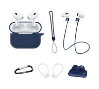 INF Ensemble d'accessoires 6 pièces pour Airpods Pro 2 - Bleu foncé