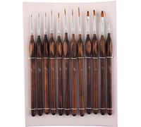 INF Ensemble de 12 pinceaux de contour aquarelle - Pointe fine et élastique