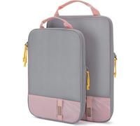 INF Ensemble de 2 cubes de rangement pour l'organisation des voyages Rose