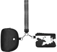 INF Ensemble de 2 porte-monnaie détachables - Bracelet en cuirPolyuréthanepour sport Le noir