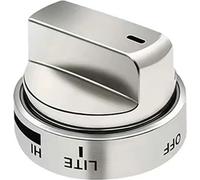 INF Ensemble de boutons de cuisinière en acier inoxydable - argent