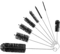 INF Ensemble de brosses de nettoyage 8 pièces Le noir