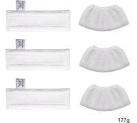 INF Ensemble de chiffons pour balai vapeur Kärcher - Tampons de nettoyage épais