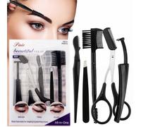 INF Ensemble de ciseaux à sourcils en acier inoxydable 5 pièces