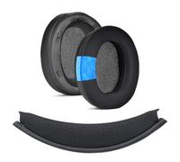 INF Ensemble de coussinets d'oreille et bandeau de rechange - Compatible avec Sony WH-XB910N, cuir protéiné et mousse rafraîchissante