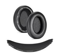 INF Ensemble de coussinets et bandeau de rechange compatibles avec Sony WH-XB910N - Cuir protéiné et mousse à mémoire de forme - Noir