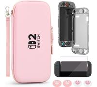INF Ensemble de sacoche de transport pour console Switch 2 Rose