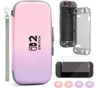 INF Ensemble de sacoche de transport pour Switch 2 Rose + Violet