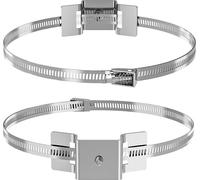 INF Ensemble de supports de fixation réglables pour enseignes - Lot de 2