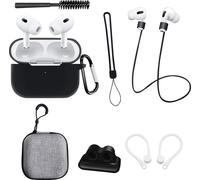 INF Ensemble d'étui de protection pour Apple AirPods Pro 2e génération Le noir