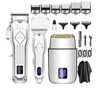 Tondeuse à cheveux et à barbe - INF - Argent - Rechargeable - Accessoires inclus - Sans fil