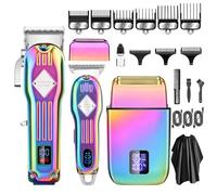 Tondeuse à barbe et cheveux - INF - Professionnelle - Multicolore - Accessoires inclus - Sans fil