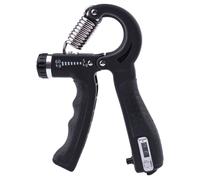 Entraîneur de main, exercice d'avant-bras, entraîneur de force de préhension, entraîneur de doigt 5-60kg, résistance réglable d'haltère de doigt, antidérapant, noir