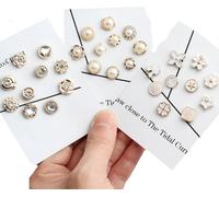 INF Épingles à broche avec boutons, pack de 30 Blanc model 2
